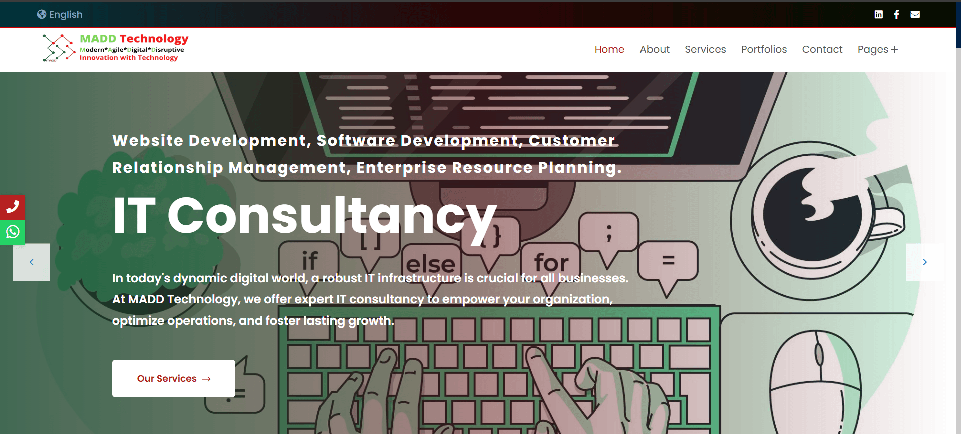 MADD Technology Website