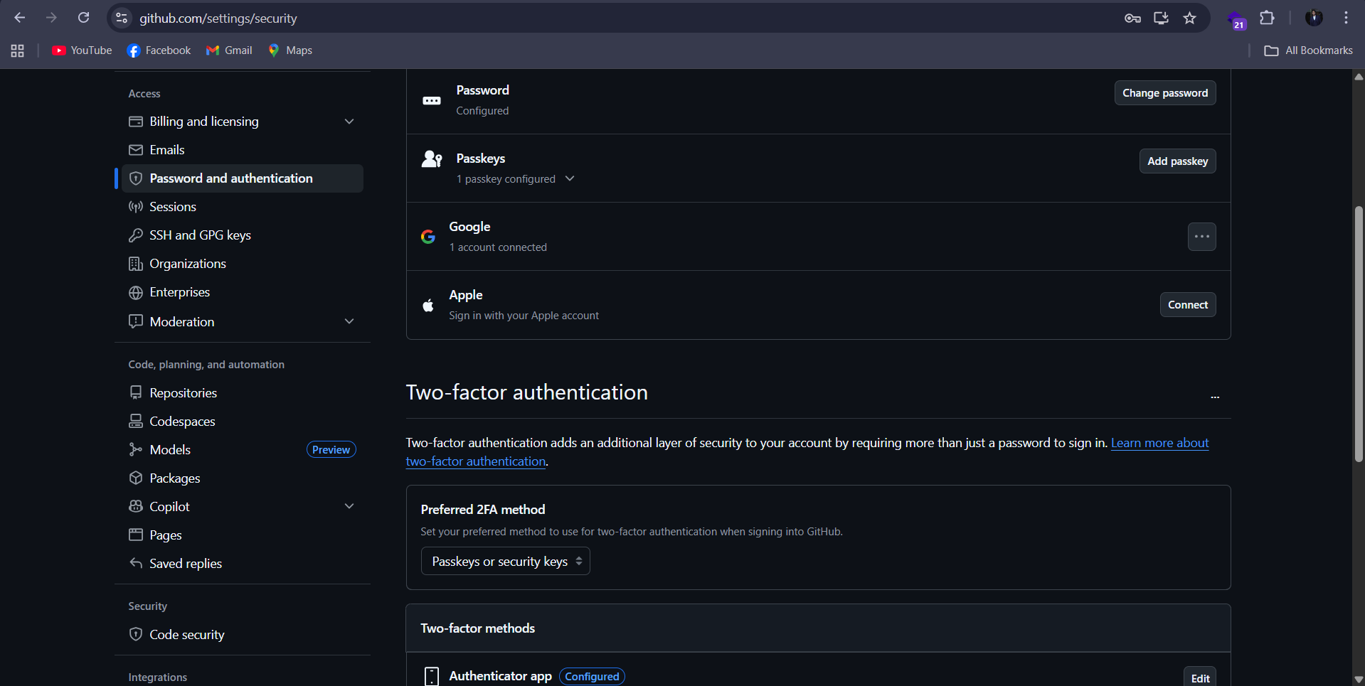 Two-Factor Authentication