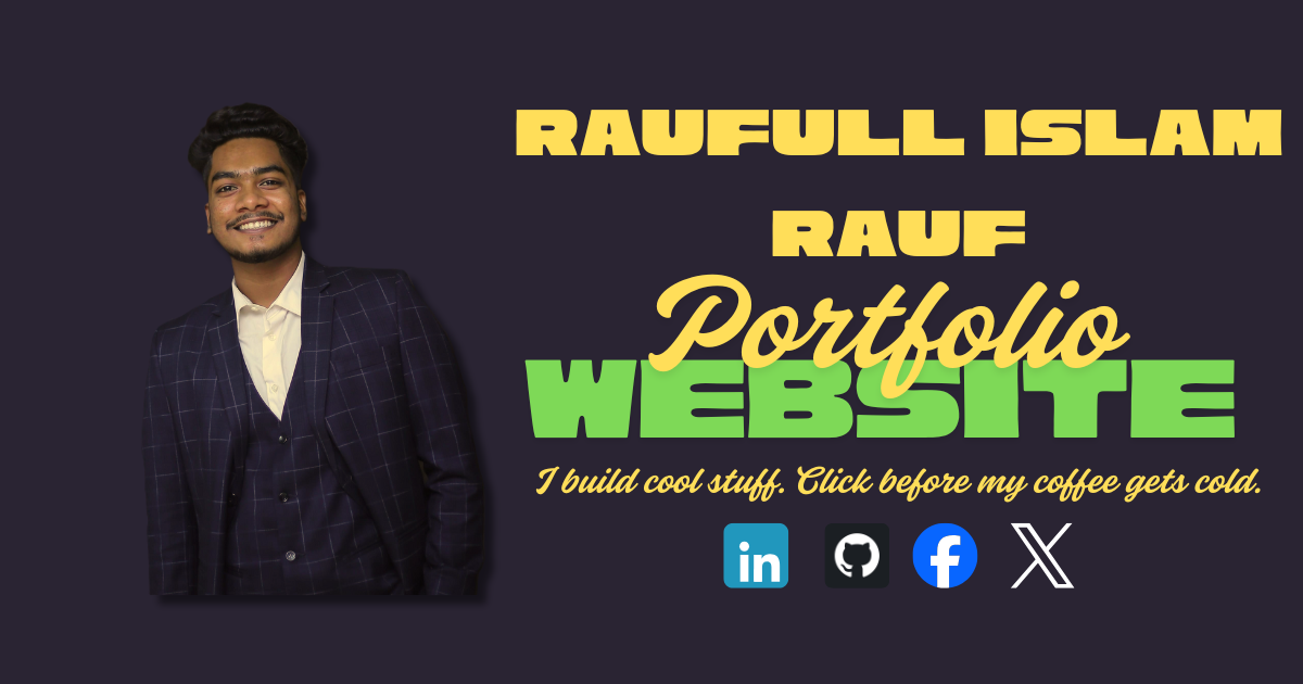 Safiullah Rauf Portfolio | Raufull Islam Rauf